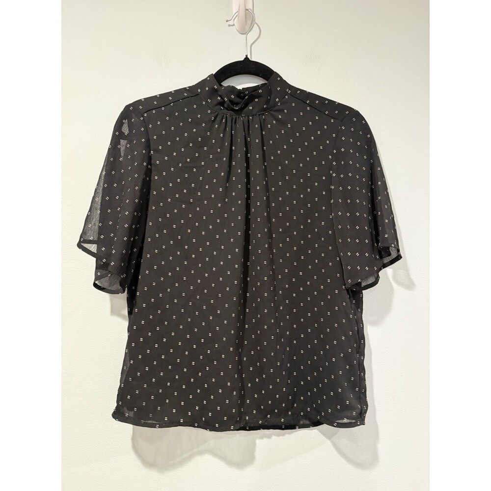 H&M Top Womens 2 Black Lightweight Work Office Career Travel Vacation Whimsigoth